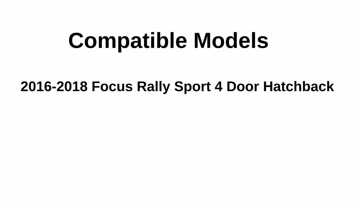 Driver Left Side Front Door Window Door Glass Compatible with Ford Focus Rally Sport 2016-2018 Models