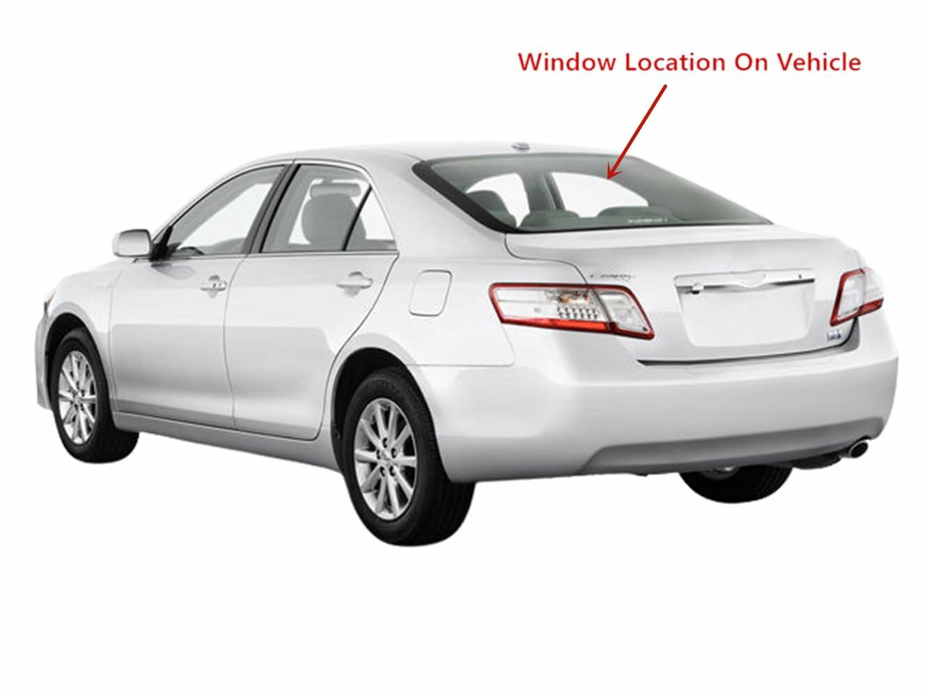 Heated Back Window Back Glass Compatible With Toyota Camry 4 Door Sedan 2007-2011 Models
