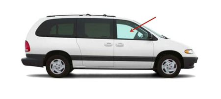 Passenger Right Side Front Door Window Door Glass Compatible with Chrysler Voyager/Grand Voyager/Town & Country/Dodge Caravan/Grand Caravan/Plymouth Voyager/Grand Voyager 1996-2000 Models