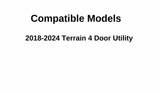 Driver Left Side Rear Door Window Door Glass Compatible with GMC Terrain 2018-2024 Models