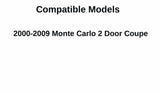 Driver Left Side Door Window Door Glass Compatible with Chevrolet Monte Carlo 2 Door Coupe 2000-2009 Models