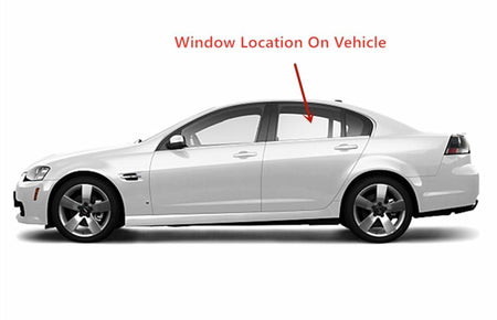 Driver Left Side Rear Door Window Door Glass Compatible with Pontiac G8 4 Door Sedan 2008-2009 Models