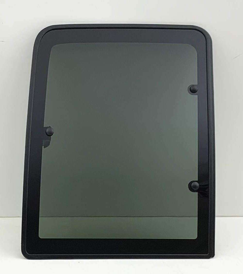 Movable Passenger Right Side Quarter Window Quarter Glass Complete Set Compatible with Chevrolet/GMC Pickup C1500 K1500 1988-1999 / C2500 K2500 C3500 K3500 1988-2000 2 Dr Extended Cab Models