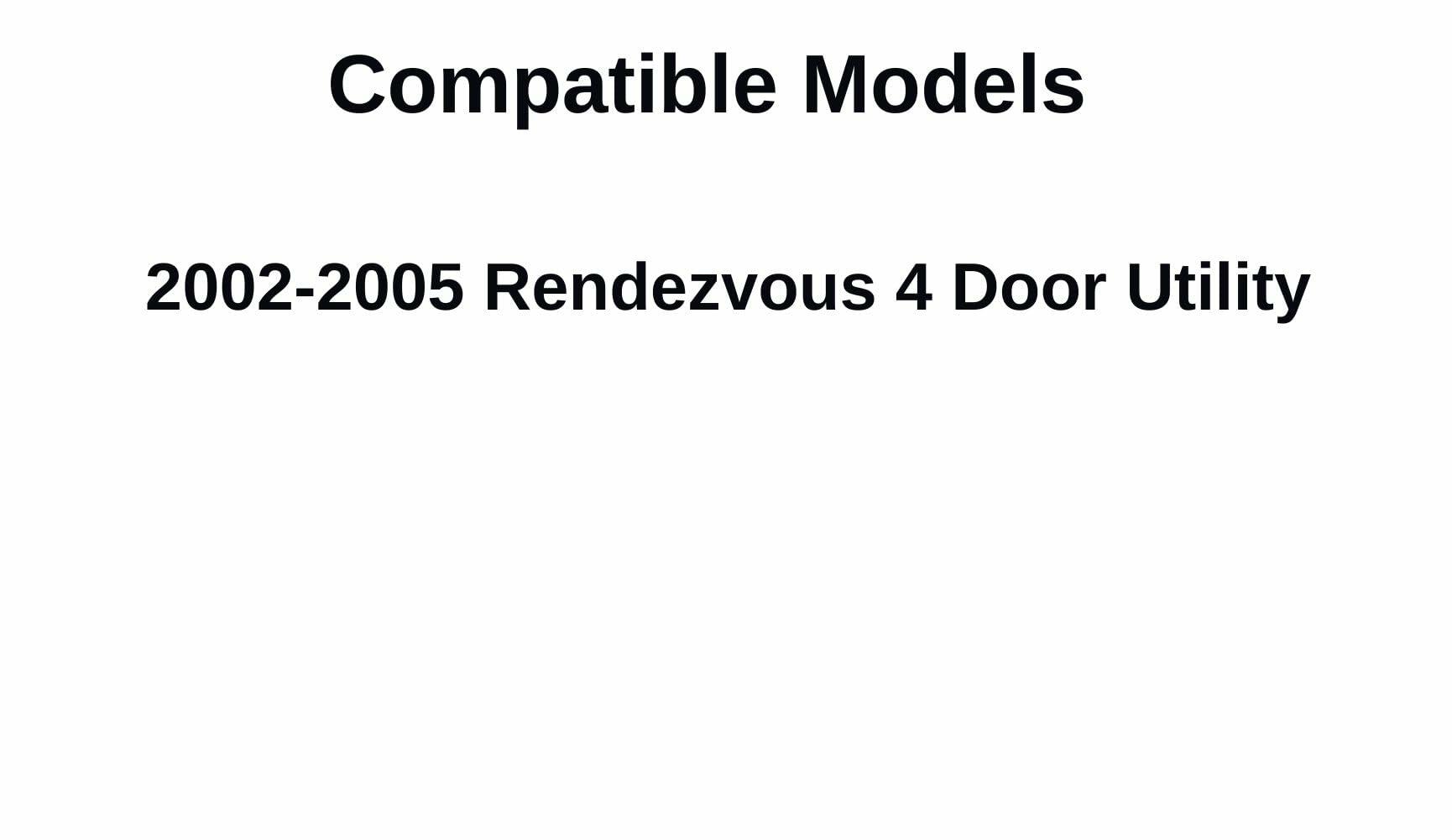 Passenger Right Side Front Door Window Door Glass Compatible with Buick Rendezvous 2002-2005 Models