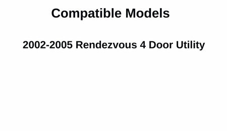 Passenger Right Side Front Door Window Door Glass Compatible with Buick Rendezvous 2002-2005 Models