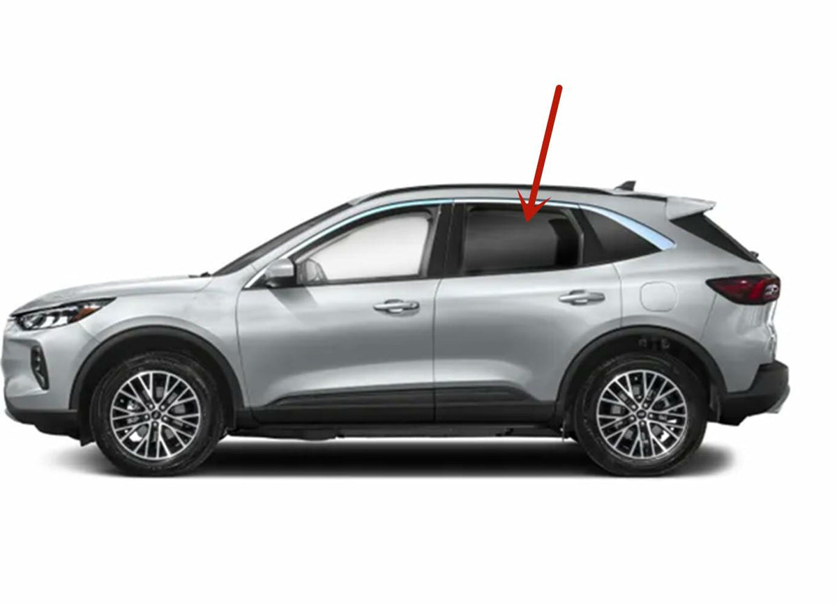 Driver Left Side Rear Door Window Door Glass Compatible with Ford Escape 2020-2026 Models