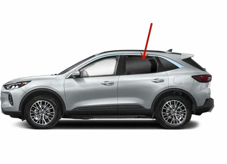 Driver Left Side Rear Door Window Door Glass Compatible with Ford Escape 2020-2026 Models