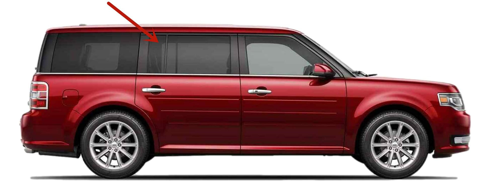 OE Passenger Right Side Rear Vent Window Vent Glass Compatible with Ford Flex 2009-2019 Models