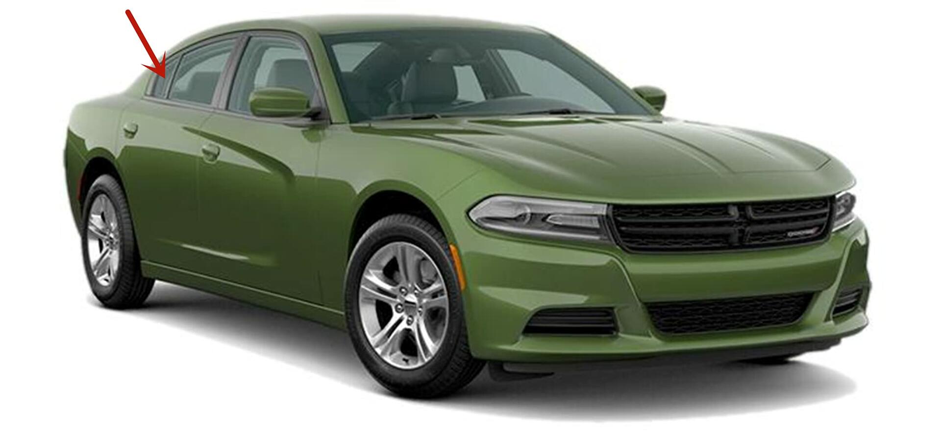 OEM Passenger Right Side Rear Vent Window Vent Glass Compatible with Dodge Charger 2011-2023 Models