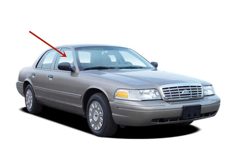 Tempered Passenger Right Side Front Door Window Door Glass Compatible with Mercury Grand Marquis/Mercury Marauder 1992-2011 Models