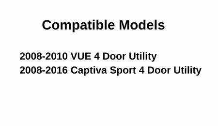 Driver Left Side Rear Door Window Door Glass Compatible with Chevrolet Captiva Sport/Saturn VUE 2008-2016 Models