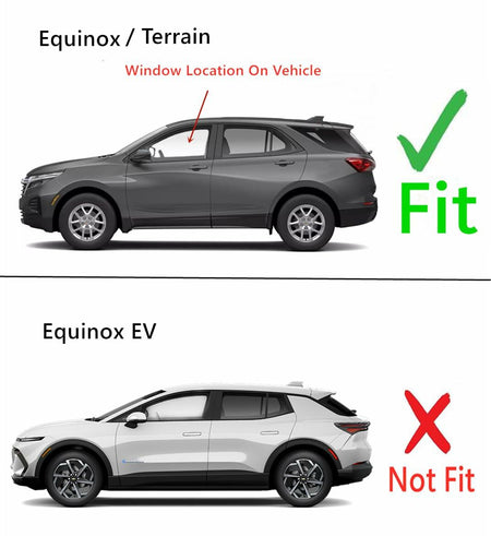 Driver Left Side Front Door Window Door Glass Compatible with GMC Terrain/Chevrolet Equinox 2018-2024 Models
