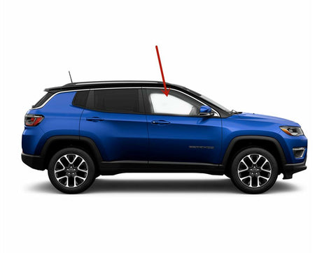 Passenger Right Side Front Door Window Door Glass Compatible with Jeep Compass MP 2017-2026 Models