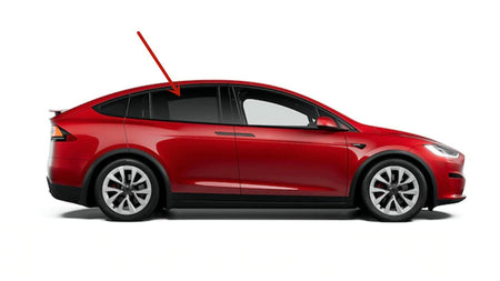 Privacy Passenger Right Side Rear Door Window Door Glass Compatible with Tesla Model X 2016-2025 Models