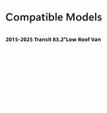 Stationary Passenger Right Side Fixed Cargo Door Window Door Glass Compatible with Ford Transit 83.2" Low-Roof Van 2015-2025 Models (Not for Mid/High Roof Transit, or Transit Connect)