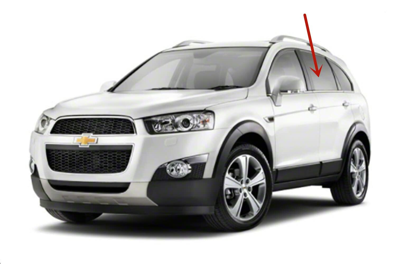 Driver Left Side Rear Door Window Door Glass Compatible with Chevrolet Captiva Sport/Saturn VUE 2008-2016 Models