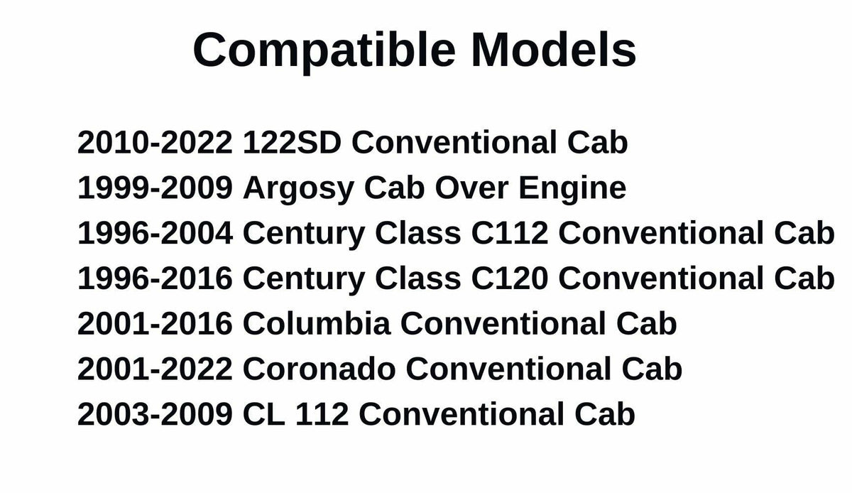 Tempered Passenger Right Side Front Door Window Door Glass Compatible with Freightliner122SD 10-22 / Argosy 99-09 / Century Class 96-16/ Columbia 01-16/ Coronado 01-22 / CL112 03-09