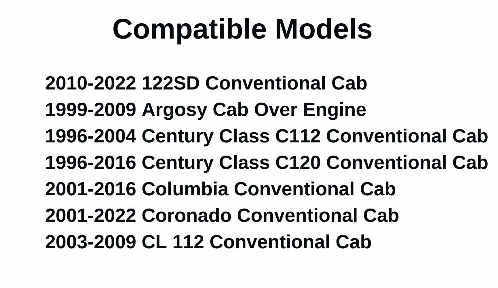 Tempered Passenger Right Side Front Door Window Door Glass Compatible with Freightliner122SD 10-22 / Argosy 99-09 / Century Class 96-16/ Columbia 01-16/ Coronado 01-22 / CL112 03-09