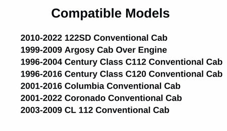 Tempered Passenger Right Side Front Door Window Door Glass Compatible with Freightliner122SD 10-22 / Argosy 99-09 / Century Class 96-16/ Columbia 01-16/ Coronado 01-22 / CL112 03-09