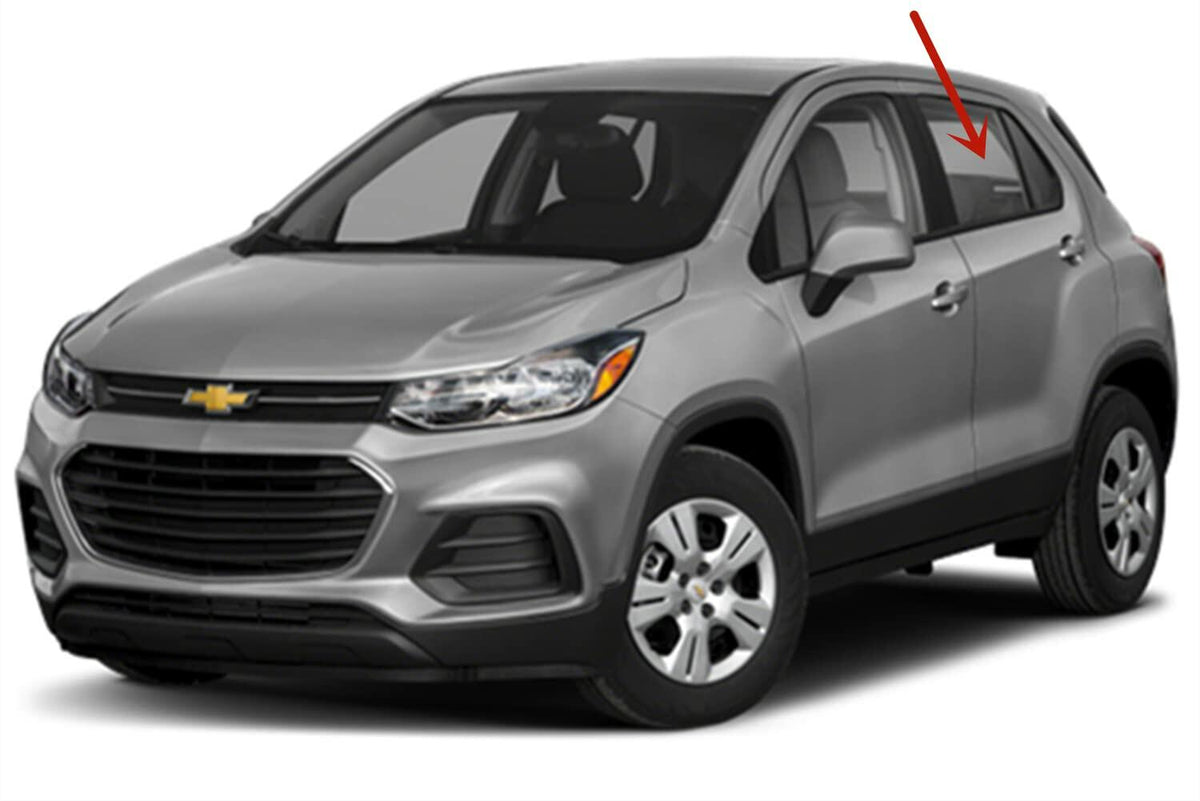 Factory Dark-Greenish Privacy Tinted Driver Left Side Rear Door Window Door Glass Compatible with Chevrolet Trax 2013-2022 Models