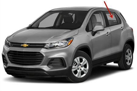 Factory Dark-Greenish Privacy Tinted Driver Left Side Rear Door Window Door Glass Compatible with Chevrolet Trax 2013-2022 Models