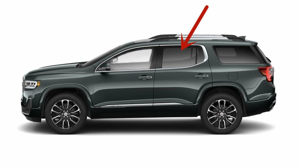 Driver Left Side Rear Door Window Door Glass Compatible with GMC Acadia 2017-2023 Models (not for Acadia Limited Model)