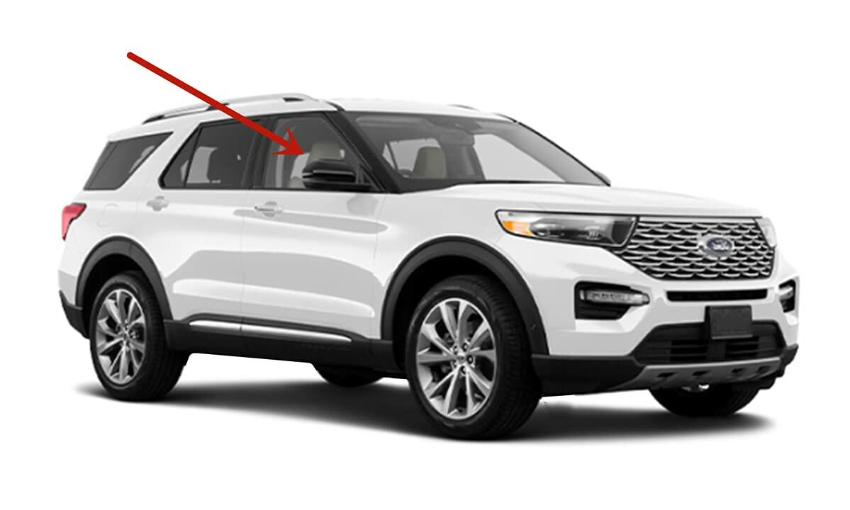 Laminated Passenger Right Side Front Door Window Door Glass Compatible with Ford Explorer 2020-2026 Models