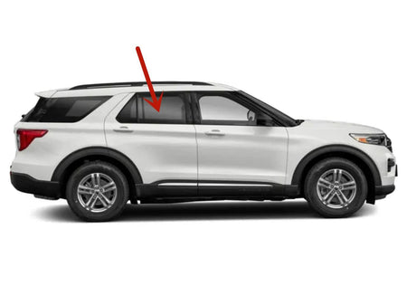 Passenger Right Side Rear Door Window Door Glass Compatible with Ford Explorer 2020-2026 Models