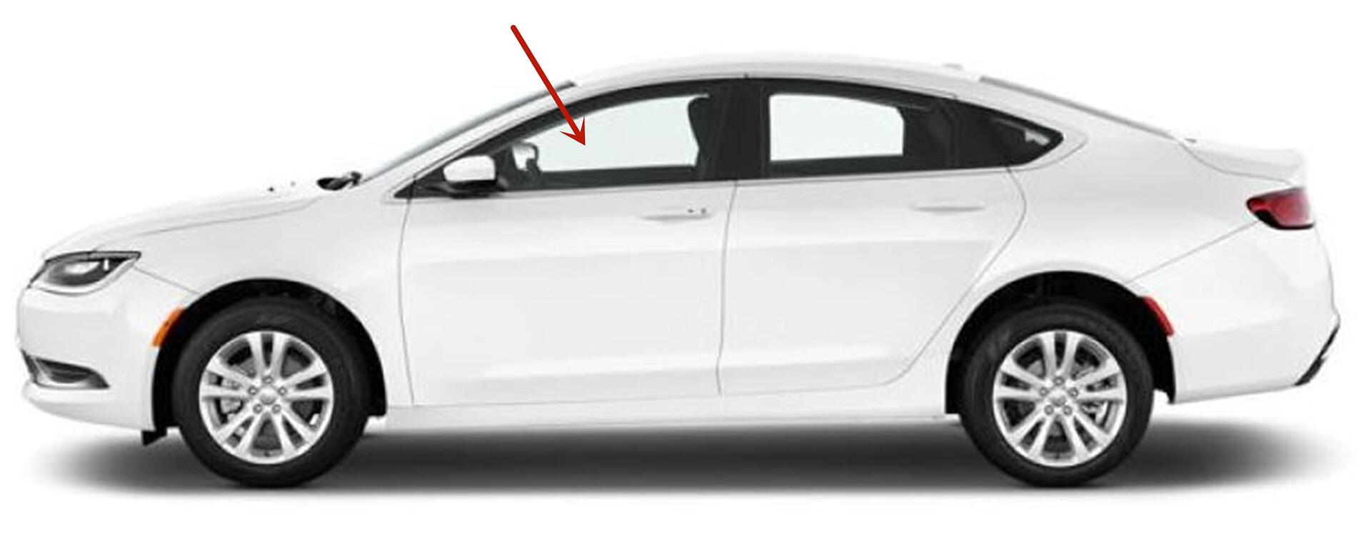 Laminated Driver Left Side Front Door Window Door Glass Compatible with Chrysler 200 4 Door Sedan 2015-2018 Models