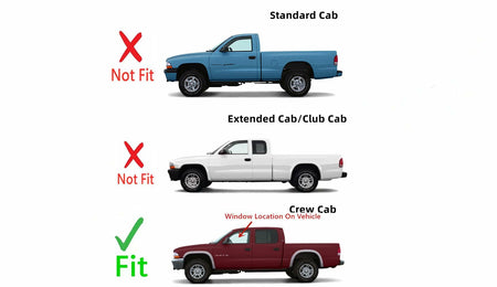 Driver Left Side Front Door Window Door Glass Compatible with Dodge Durango 1998-2003 Models/Dodge Dakota Pickup 2000-2004 4 Door Models