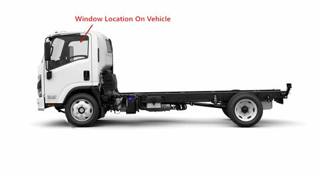 Driver Left Side Front Door Window Door Glass Compatible with Chevrolet/GMC T5500 T6500 T7500 T8500 1997-2009 Models