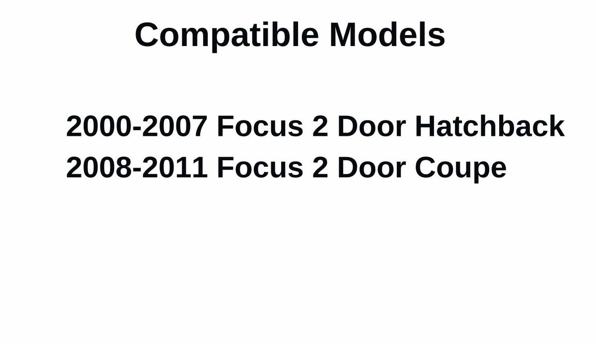 Driver Left Side Door Window Door Glass Compatible with Ford Focus 2 Door Hatchback 2000-2007 Models/ 2 Door Coupe 2008-2011 Models