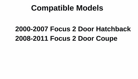 Driver Left Side Door Window Door Glass Compatible with Ford Focus 2 Door Hatchback 2000-2007 Models/ 2 Door Coupe 2008-2011 Models