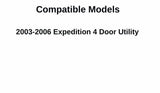 Driver Left Side Front Door Window Door Glass Compatible with Ford Expedition 2003-2006 Models