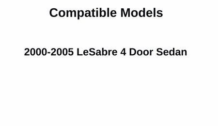 Tempered Driver Left Side Front Door Window Door Glass Compatible with Buick LeSabre 2000-2005 Models