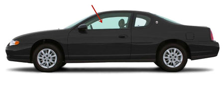 Driver Left Side Door Window Door Glass Compatible with Chevrolet Monte Carlo 2 Door Coupe 2000-2009 Models