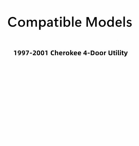 W/O Vent Style Driver Left Side Front Door Window Door Glass Compatible with Jeep Cherokee 4 Door Utility 1997-2001 Models