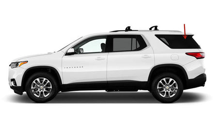 Driver Left Side Quarter Window Quarter Glass Compatible with Chevrolet Traverse 2018-2023 Models