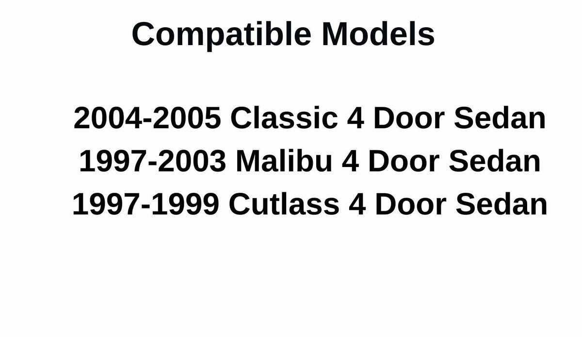 Driver Left Side Front Door Window Door Glass Compatible with Oldsmobile Cutlass 1997-1999 Models/Chevrolet Malibu 1997-2003 Models/Chevrolet Classic 2004-2005 Models