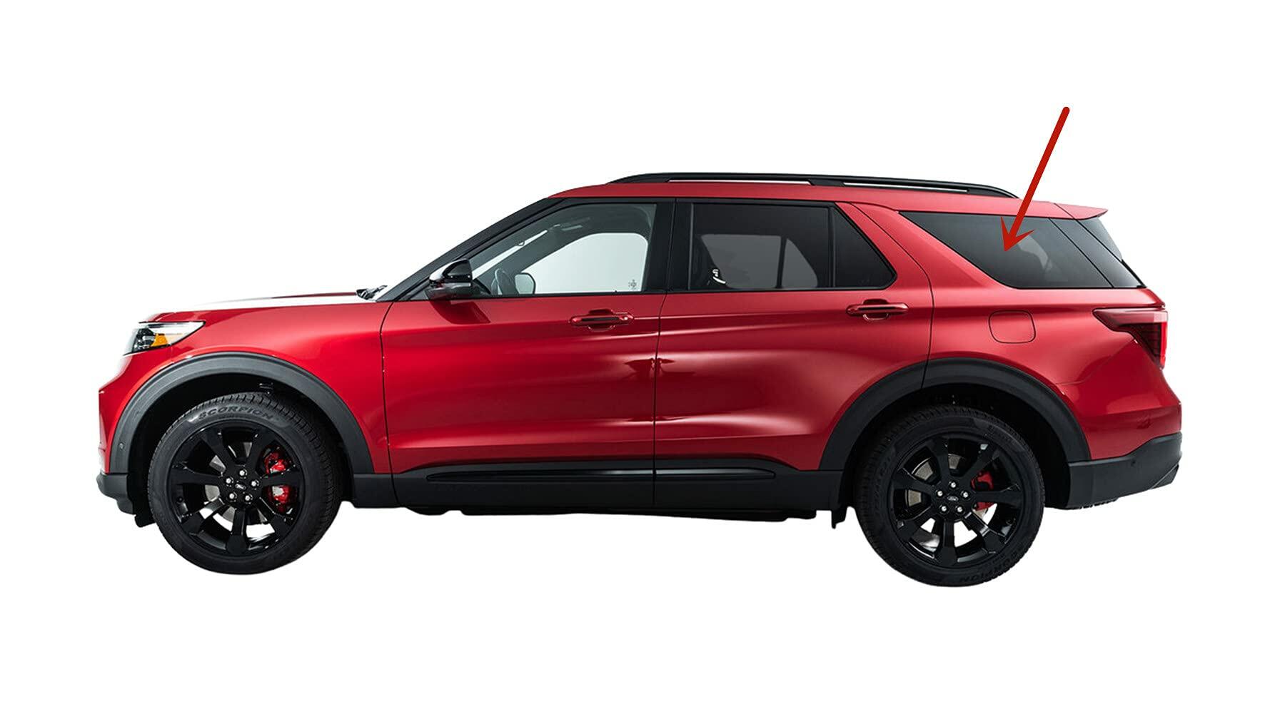Driver Left Side Quarter Window Quarter Glass Compatible with Ford Explorer 2020-2026 Models
