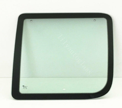 Movable Passenger Right Side Front Hinged Body Side Door Window Door Glass Compatible with Ford Econoline 1992-2016 Models