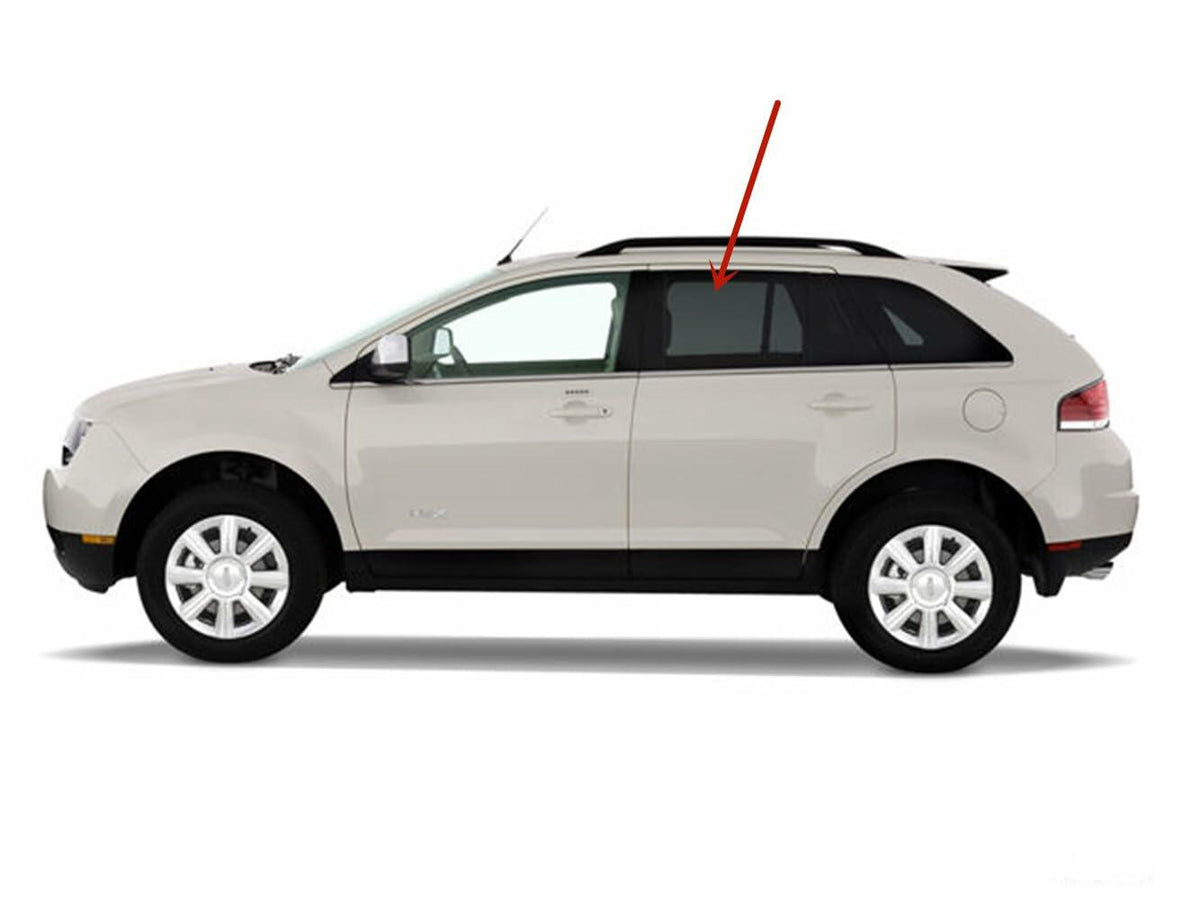 Driver Left Side Rear Door Window Door Glass Compatible with Ford Edge 2007-2014 Models/Lincoln MKX 2007-2015 Models