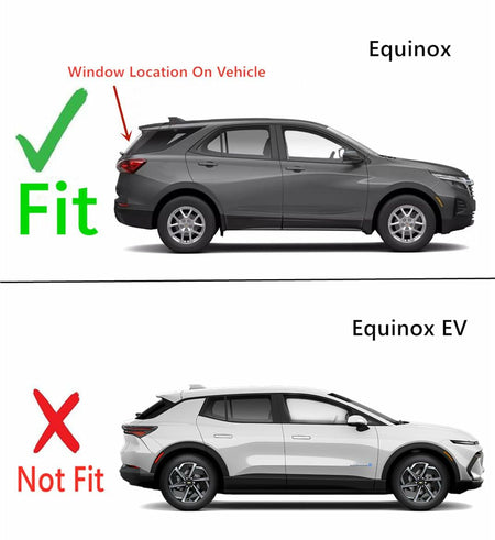 Privacy Heated Back Tailgate Window Back Glass Compatible with Chevrolet Equinox 2018-2024 Models
