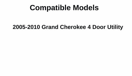 Passenger Right Side Rear Door Window Door Glass Compatible with Jeep Grand Cherokee 2005-2010 Models