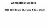 Passenger Right Side Rear Door Window Door Glass Compatible with Jeep Grand Cherokee 2005-2010 Models