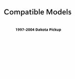 Privacy Stationary Back Window Back Glass Compatible with Dodge Dakota Pickup 1997-2004 Models