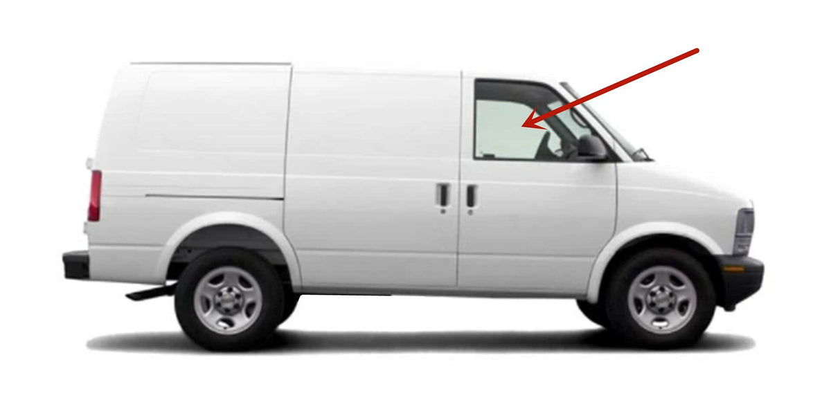 Passenger Right Side Front Door Window Door Glass Compatible with Chevrolet Astro/GMC Safari 1985-2005 Models