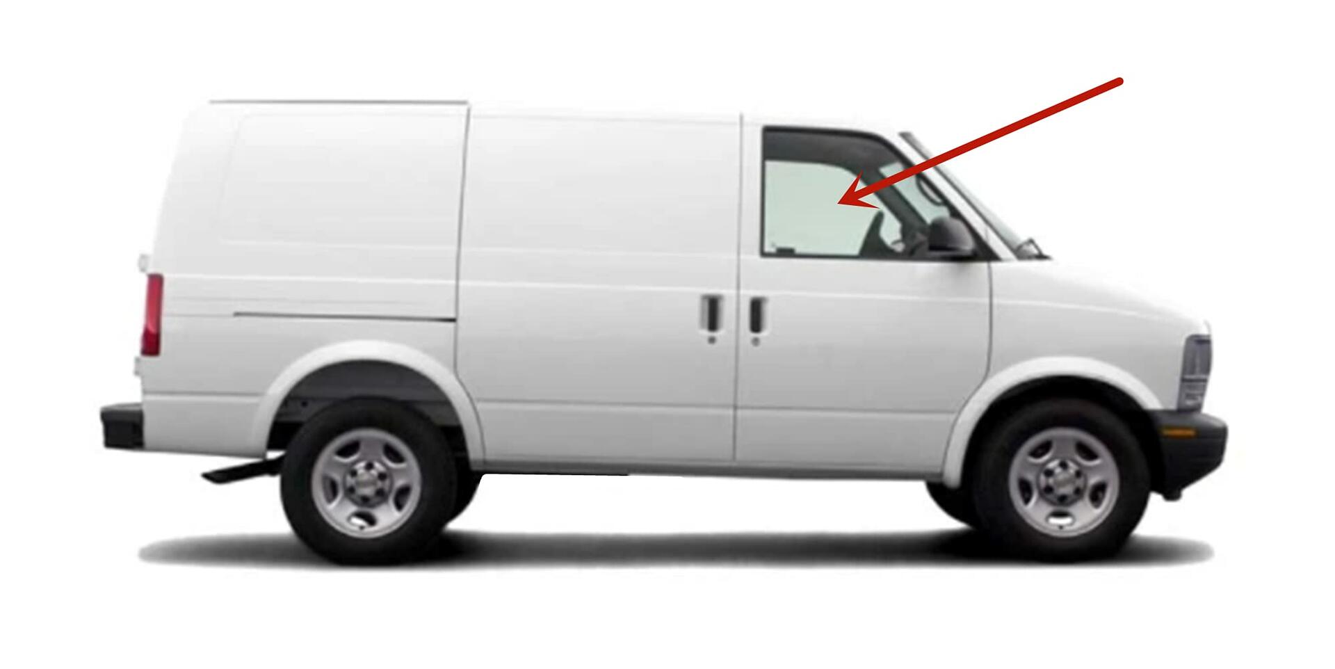 Passenger Right Side Front Door Window Door Glass Compatible with Chevrolet Astro/GMC Safari 1985-2005 Models