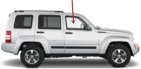 Passenger Right Side Front Door Window Door Glass Compatible with Jeep Liberty 2008-2012 Vehicle Models