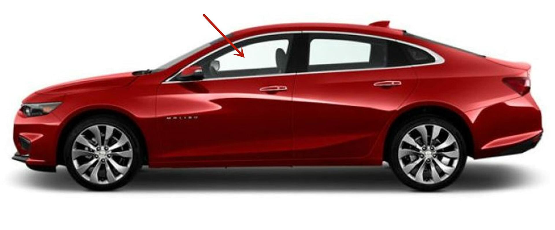 Tempered Driver Left Side Front Door Window Door Glass Compatible with Chevrolet Malibu 2014-2015 Models/Malibu Limited 2016 Models